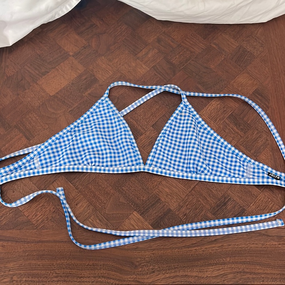 checkered jolyn triangle top